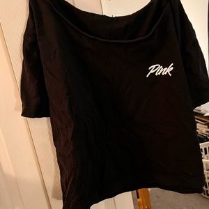 victoria secret pink cropped t-shirt